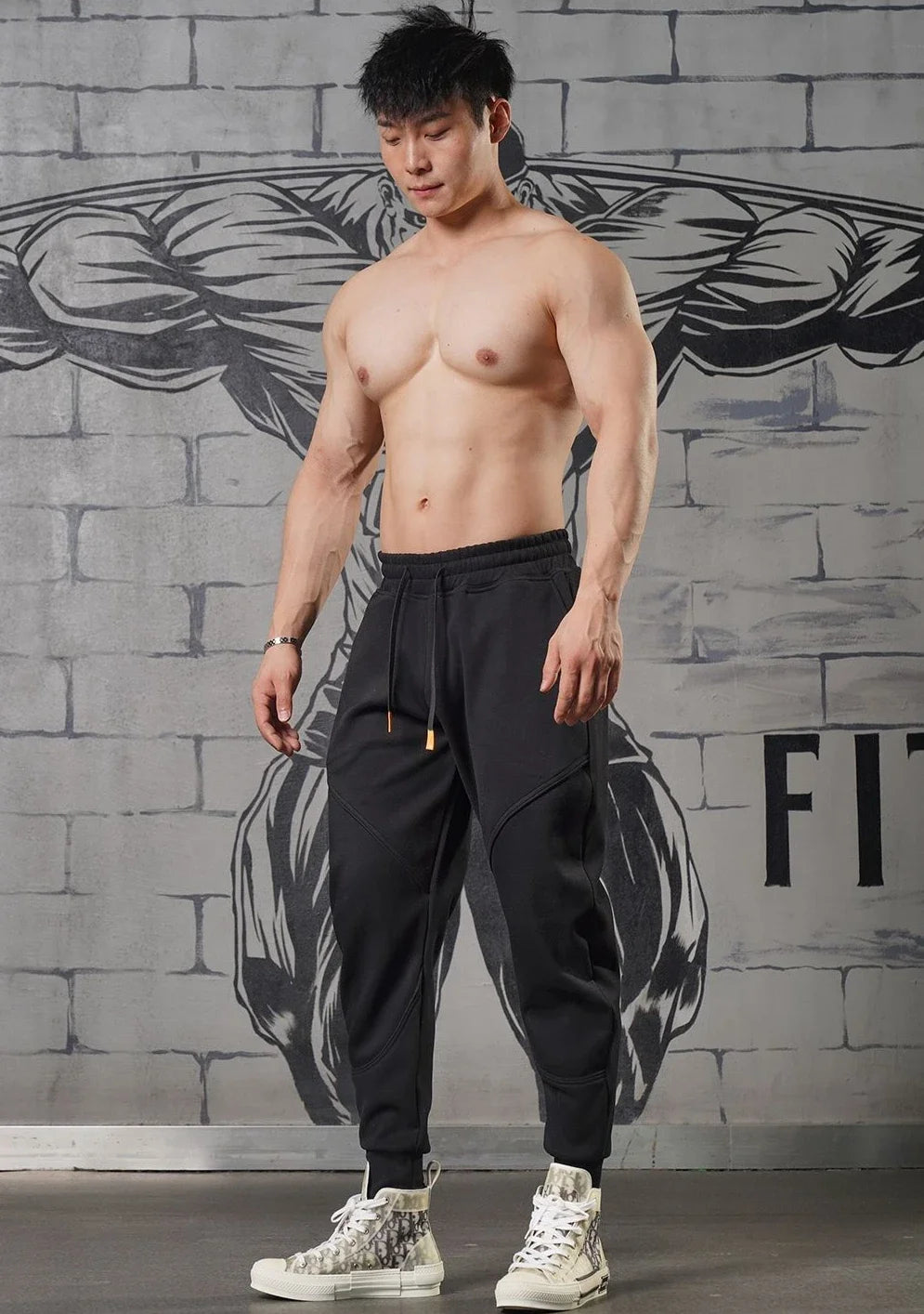 Plain Cropped Trousers Sweatpants for Men Autumn and Winter Cotton Loose Slacks Xxl New Items in Korean Y2k Gym Man Sports Pants