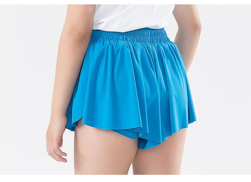 Women Shorts Children High Waist Skirts Breathable Shorts Child Summer Security Shortpants Sportswear Pocket Skirts for Girls