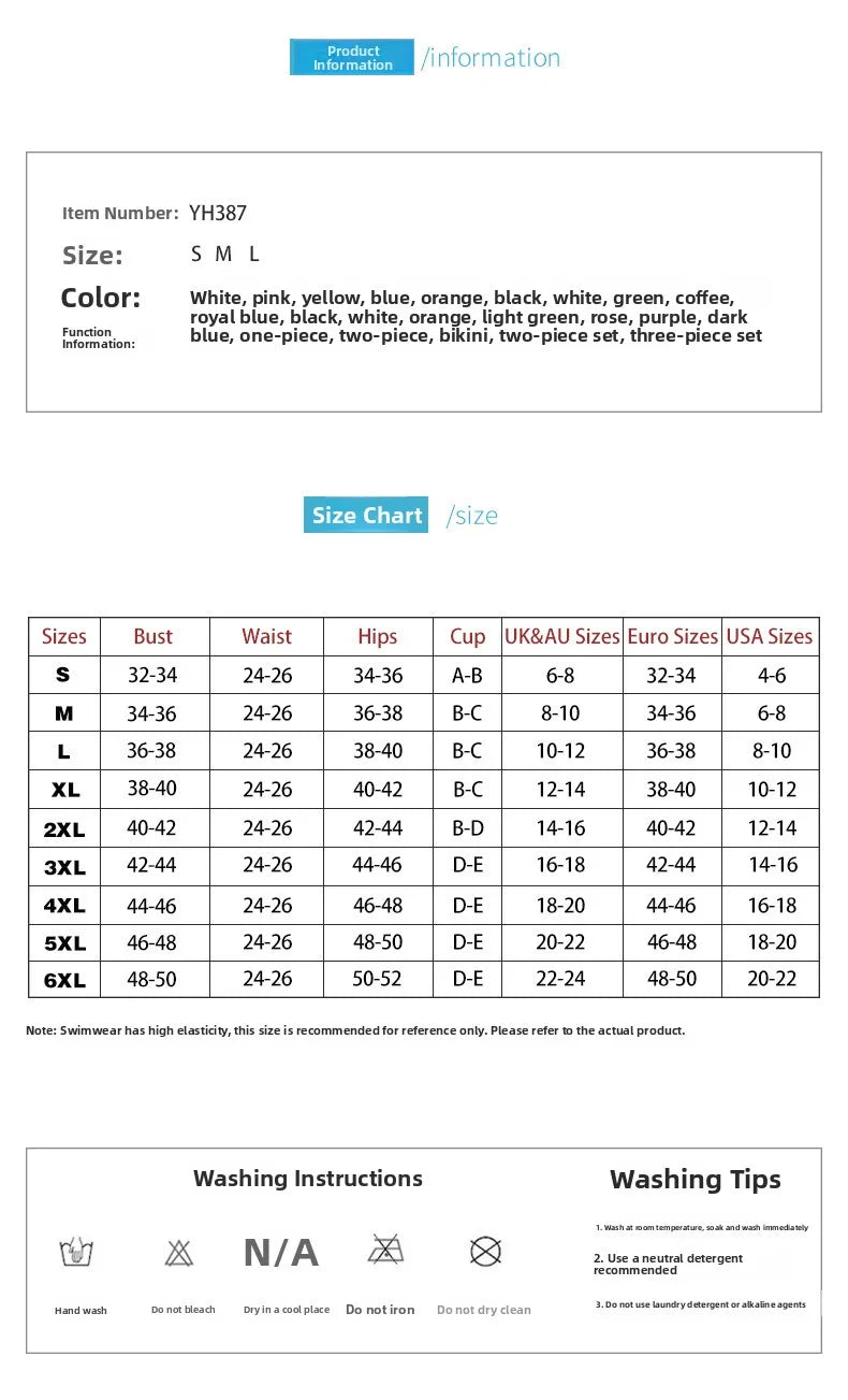 Sexy High-Waist Bikini Split Swimsuit Hard Baggy Two-Piece Swimming Suit Trendy Poolwear Beachwear Comfortable Supportive