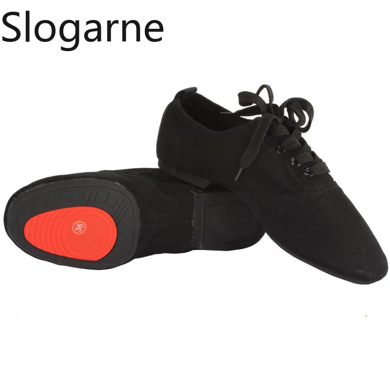 Children Canvas Ballet Shoes Kids' Soft Dance Shoes Women Men Dancing Ballroom Latin Modern Jazz Shoes Yoga Training Footwear