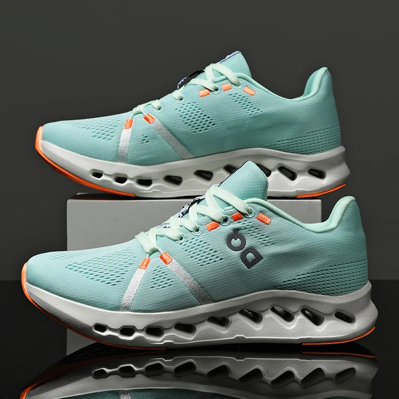 Spring new men's sports shoes breathable mesh shoes casual shoes outdoor running shoes with cushioning and lightweight design