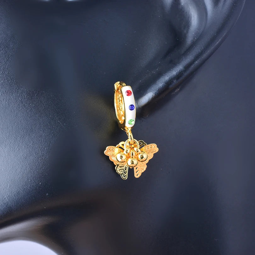 Ethiopian Gold Color Earrings For Woman African Fashion Wedding Bridal Party Wife Earrings Jewelry New