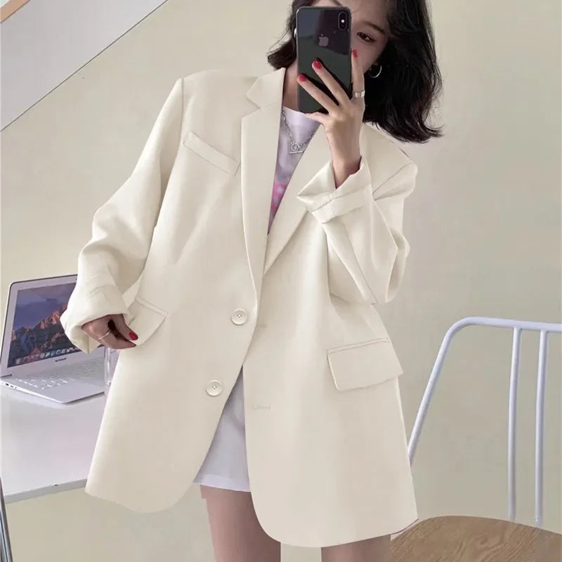 Blazer Woman Spring Summer New Solid Color Suit Jacket Women Korean Fashion Casual Comfortable Suit Woman Clothing Outerwears