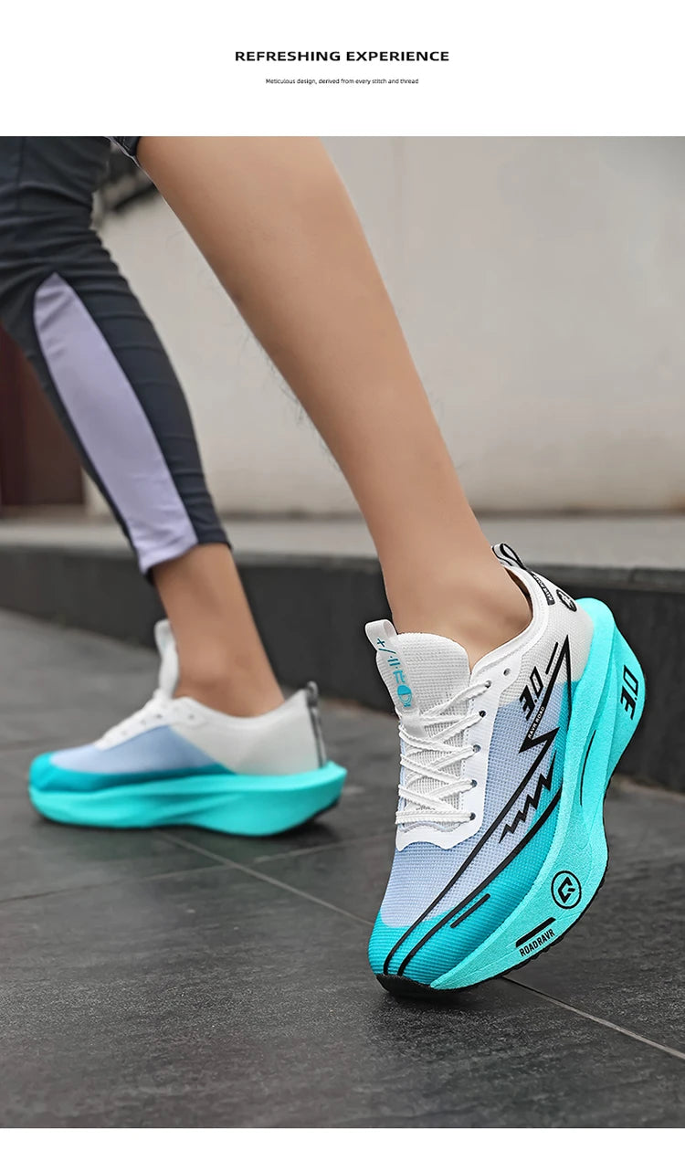 New Running Shoes Men Speciality Marathon Men's Sports Lightweight Carbon Board Women's Comfortable Athletic Nonskid Sneakers