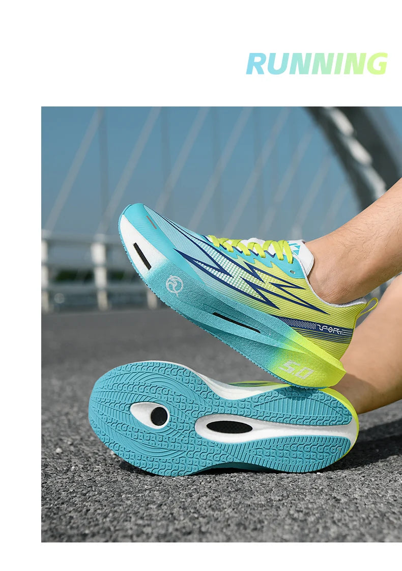 Running Shoes Carbon Board Speciality Marathon Men Sports Breathable Lightweight Women's Comfortable Athletic Nonskid Sneakers