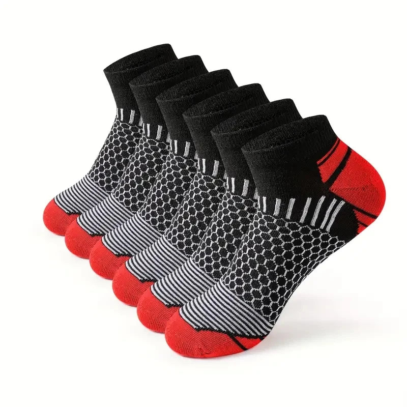 2025 New High Quality Short Athletic Ankle Socks Men's Running Casual Sports Socks Waist Honeycomb Design Socks Gifts