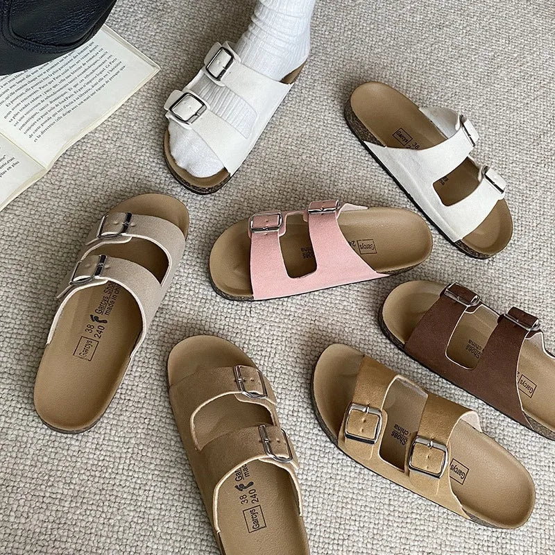 Fashionable modern men's and women's sandals are comfortable and versatile for summer, beach, and outdoor use