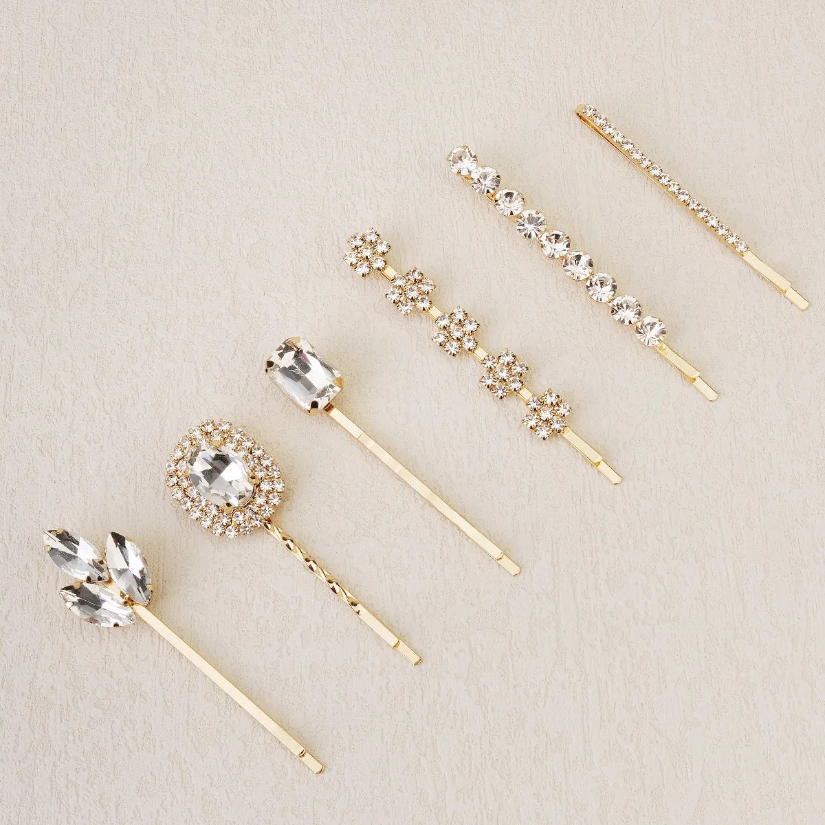 Upscale Luxurious Crystal Zircon Hair Clip Temperament Elegant Wild Hair Pins Leisure Prom Street Beat Personality Retro Hair BAZAARHUBO