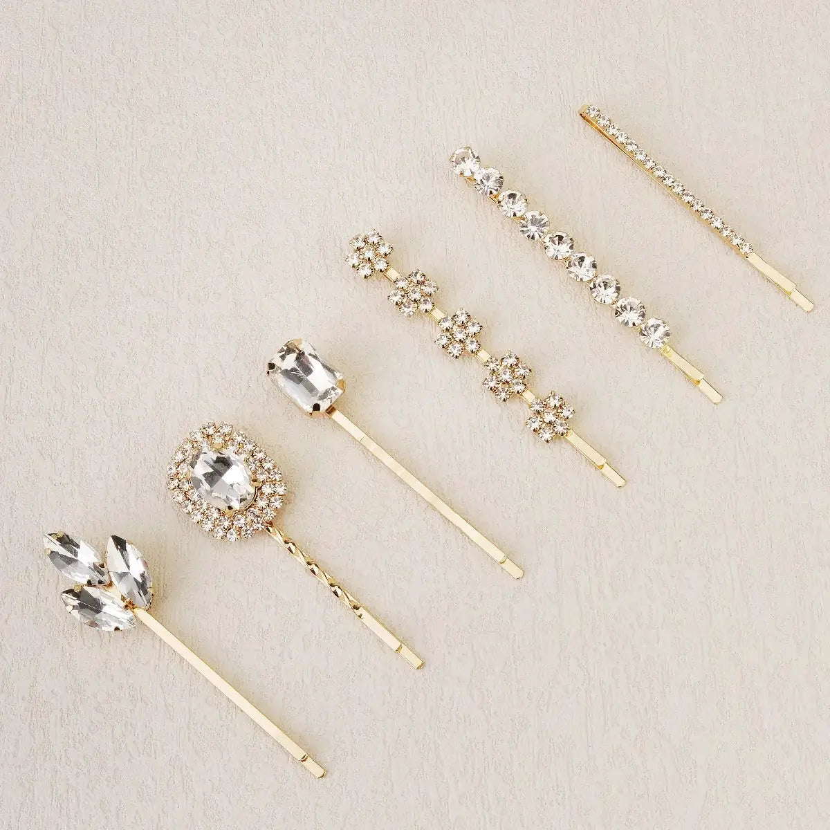 Upscale Luxurious Crystal Zircon Hair Clip Temperament Elegant Wild Hair Pins Leisure Prom Street Beat Personality Retro Hair BAZAARHUBO