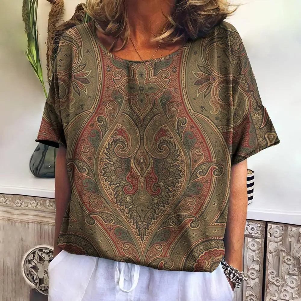 Summer Plaid T Shirt For Women O Neck Casual Sweatshirt New Tees Harajuku Clothing Loose Short Sleeve Blouse Female Fashion Tops