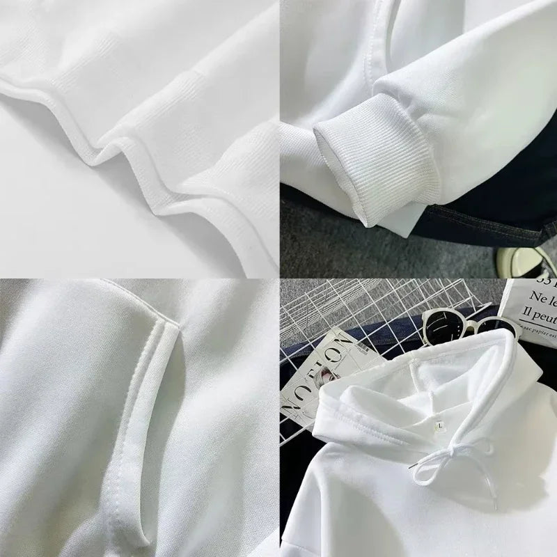 Casual Street Sweatshirt, Women's Solid Color Pullover Hoodie, Sport Style, Adjustable Drawstring Hood and Kangaroo Pocket