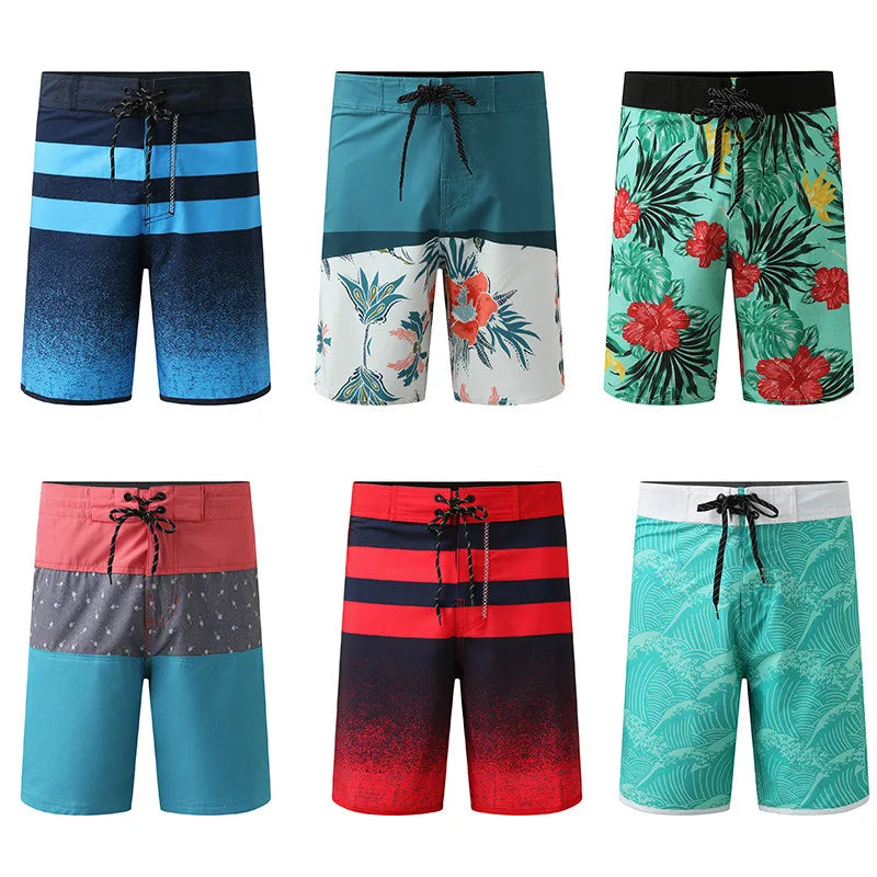 Summer Man Swimwear Board Beach Shorts Swim Shorts Trunks Swimsuits Swimming Short Pants Mens Running Sports Surf Shorts Gymwear