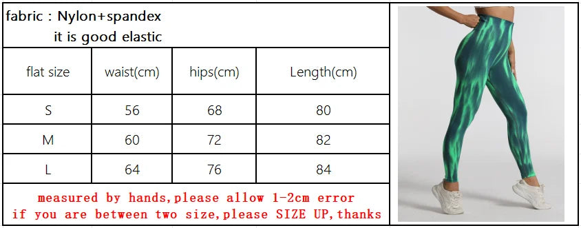 New Tiedye Gym Leggings Seamless Women Push Up Stretch Pants Scrunch Sports High Waist Booty Lifting Workout Yoga Leggins Nylon