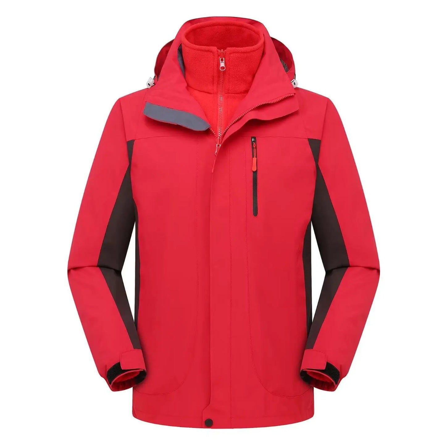 Outdoor Assault Jacket Men Women Two-piece Set With Plush And Thickened Team Uniform Workwear Print Logo Autumn Winter Jacket