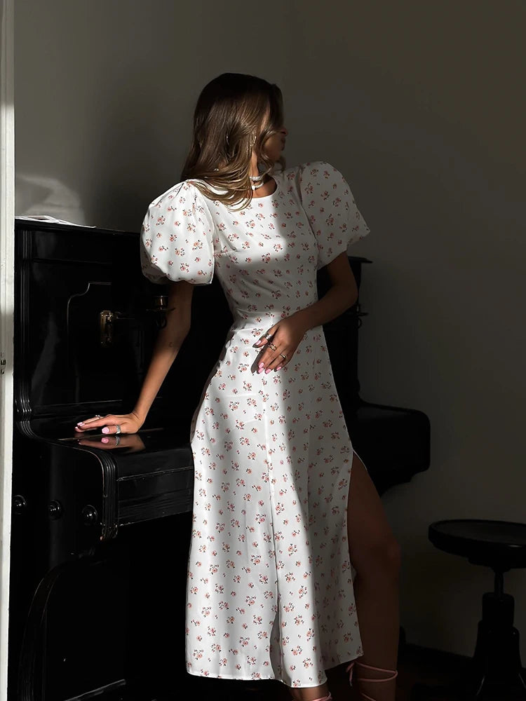 CNYISHE Casual Bodycon Sheath Sexy Club Women Dresses Summer Lantern Sleeve Outfits Hollow Out Fashion Female Vestidos Robes