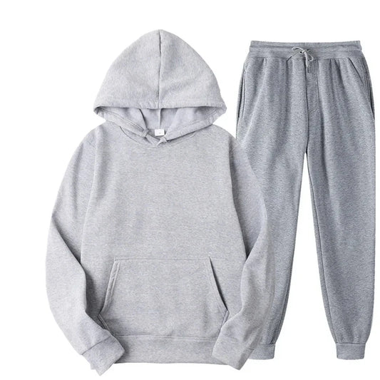 Men's sportswear hoodie set hoodie+pants sportswear spring and autumn set jogging pants running men's sportswear