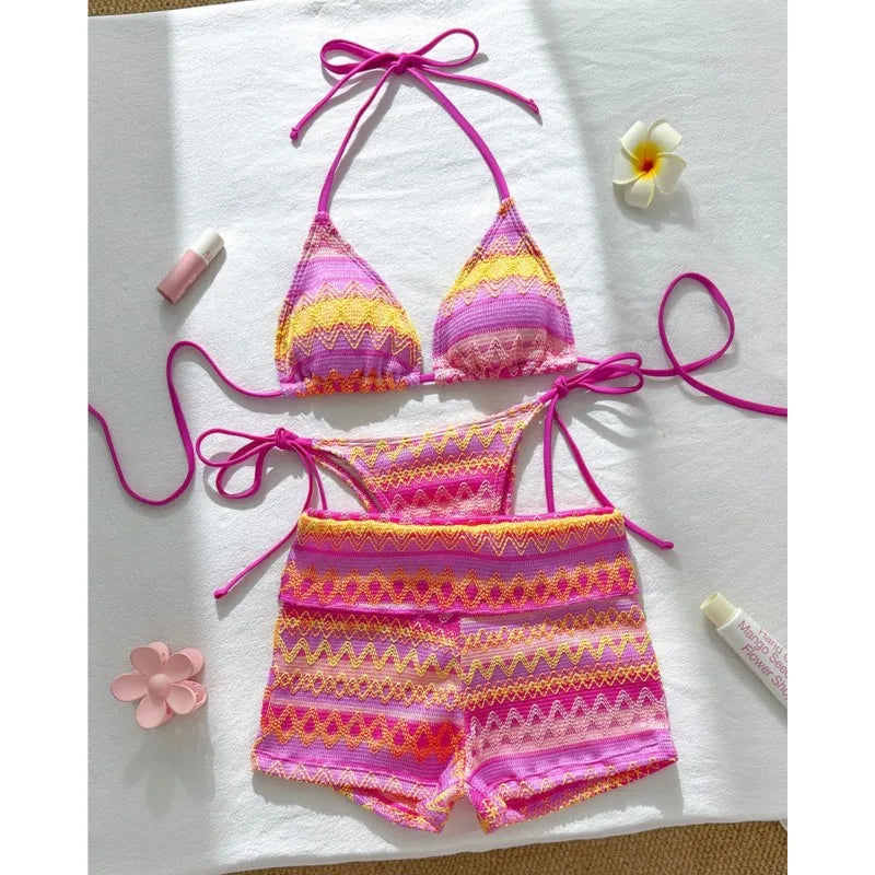 Swimwear Woman Swimsuit Sexy Bikini New Push Up Bikinis Set Brazilian Bathing Suit Women Beachwear Biquini 3 Piece Suits