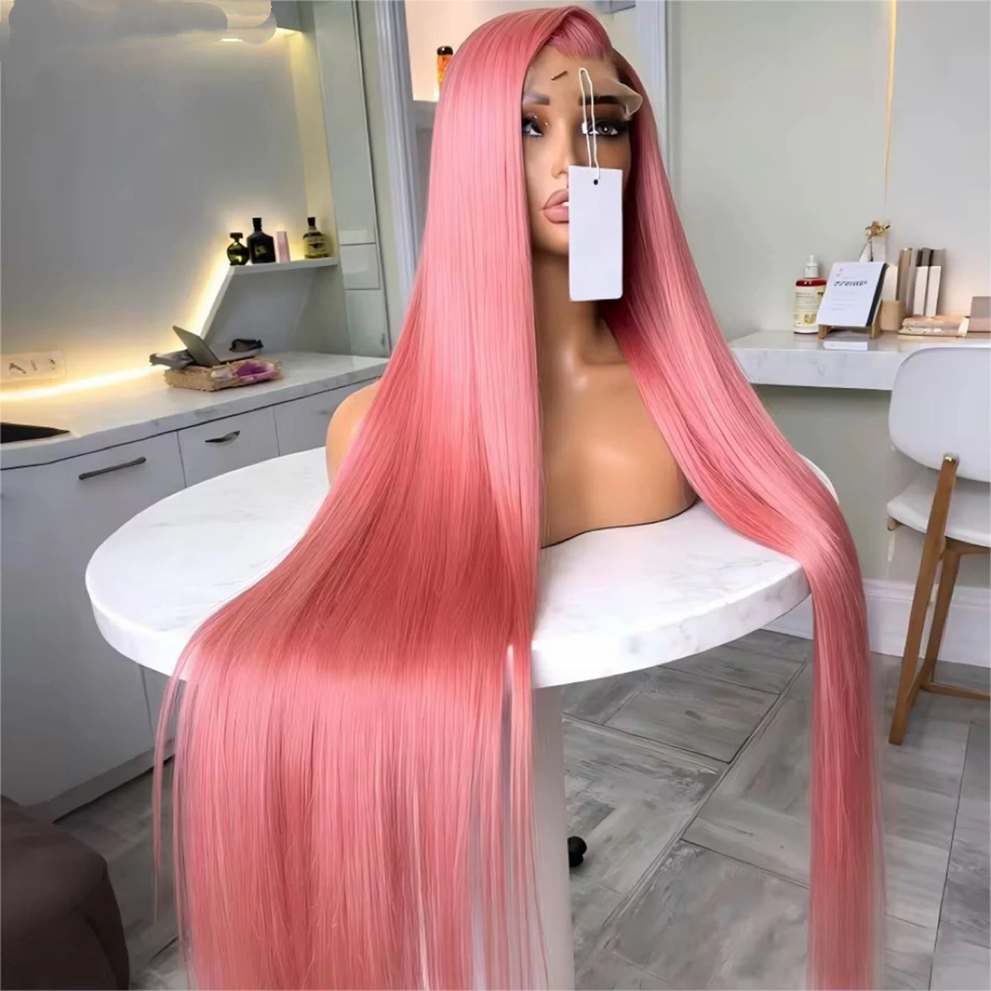 13X4X1 Lace Front Wig Synthetic 99J Burgundy 613 Honey Blonde Straight Prepluck Hairline Baby Hair Bleached Knots Glueless Wigs