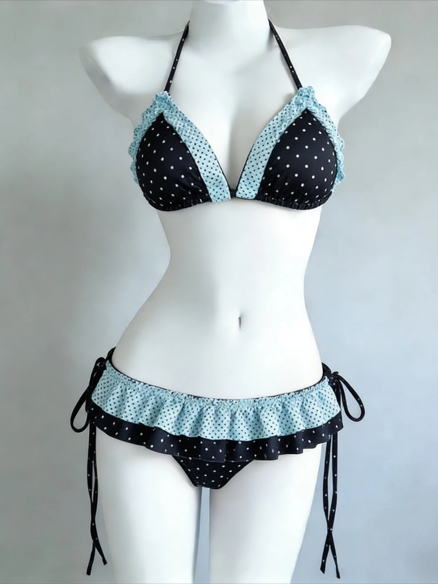 Fashion Women Halter Neck 3 Piece Bikini Set Removable Padding Adjustable Straps Elegant Summer Beach Outfit Swimwear 2026 New