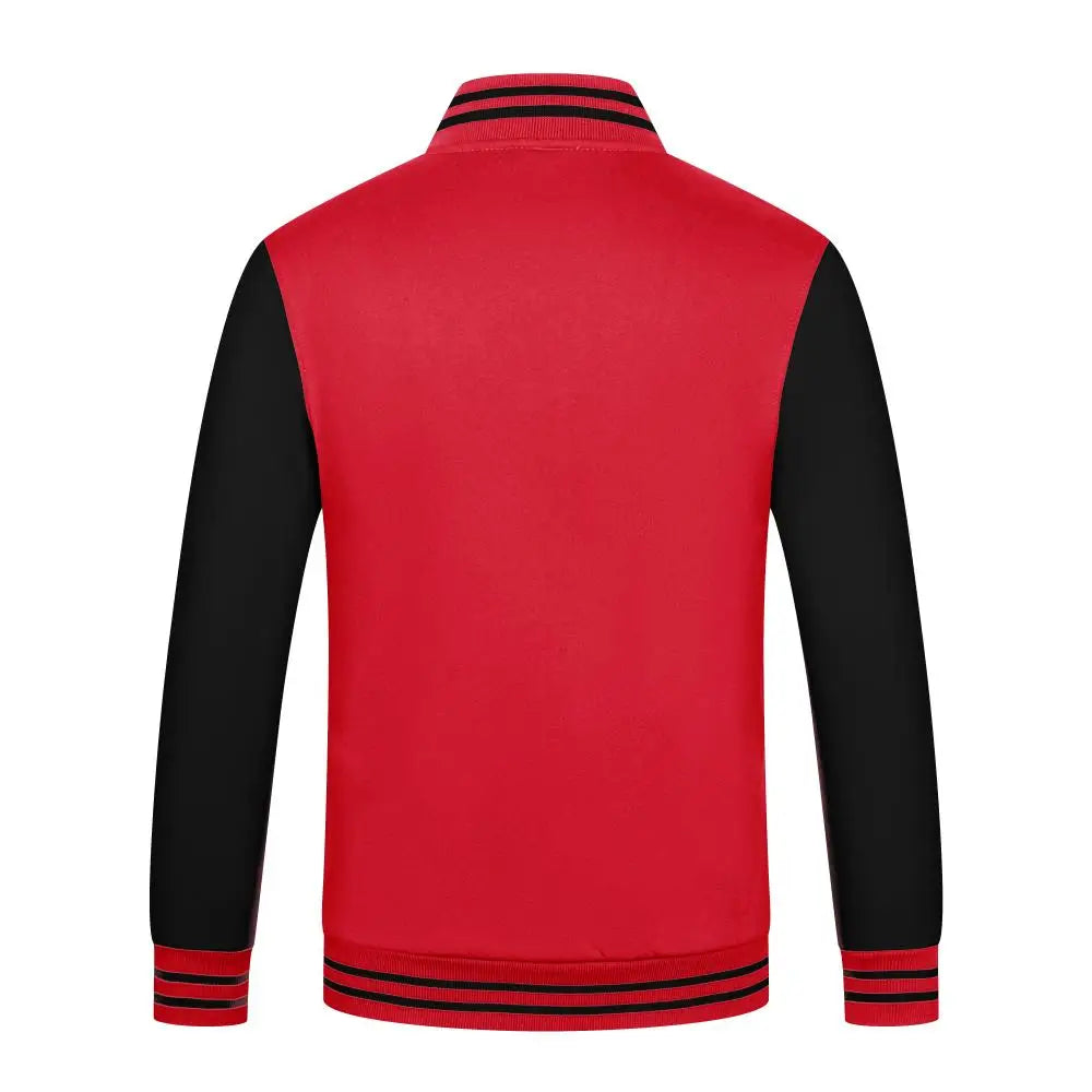 Mens Jacket Trend New Button Casual Coats Round Neck Baseball Uniform  Spring And Autumn Tide Brand Clothes Print LOGO LS-2211