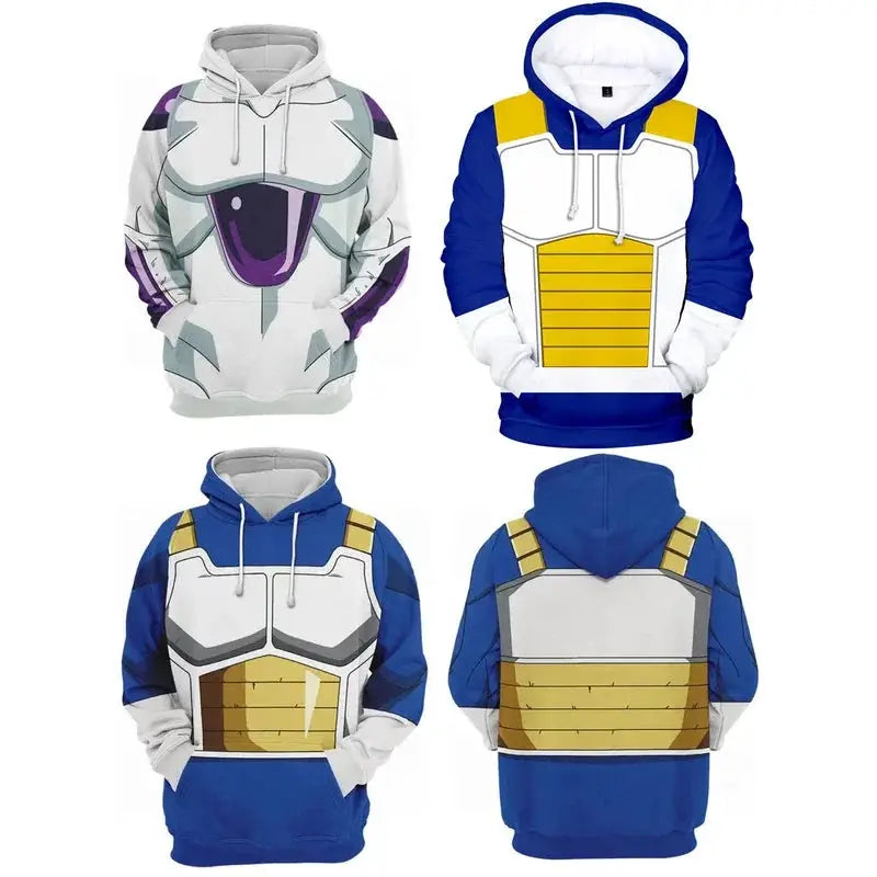 Vegeta IV Cosplay Hoodie 3D Printed Hooded Sweatshirt Men Women Casual Streetwear Pullover BAZAARHUBO