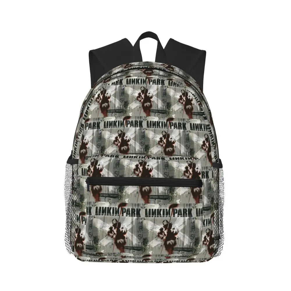 L-Linkin-S P-Park-S Band Student Backpack School Bag Hiking Travel Daypack for Boys Girls Fashion Bookbag Shoulder Bags