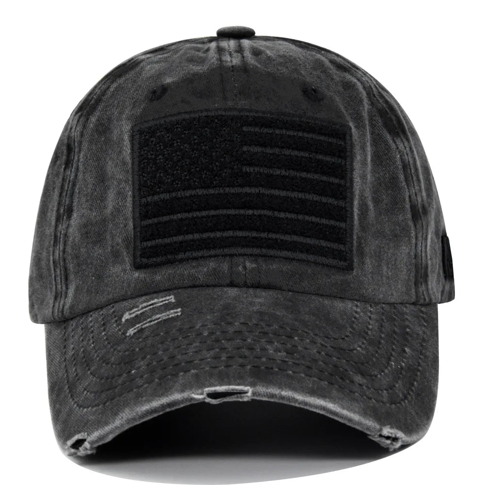 American Flag Unisex Baseball Hat for Men and Women USA Flag Mesh Snapback Flat Visor Cap BAZAARHUBO