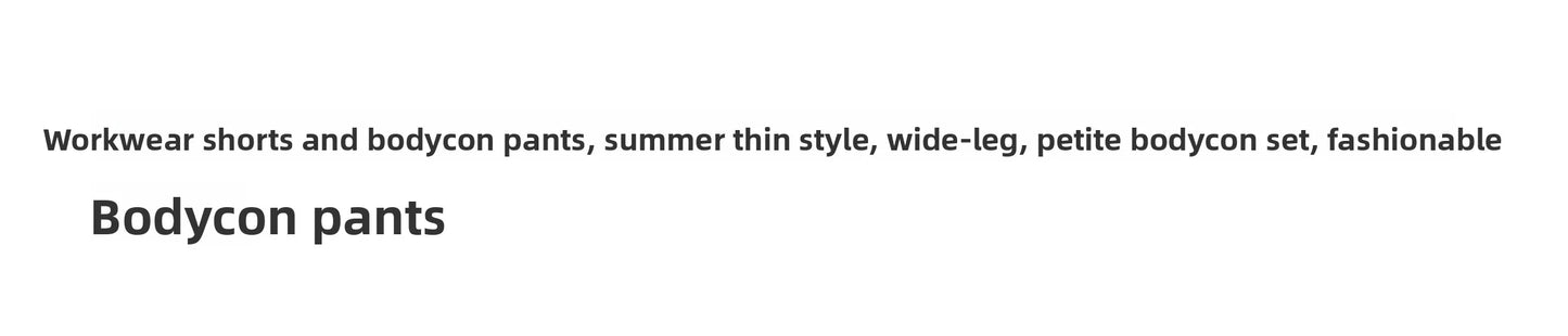 Fashionable Thin Short Pants Jumpsuit Set High Waist Commute Style Tassel Detail Straight Leg Jumpsuit for Summer