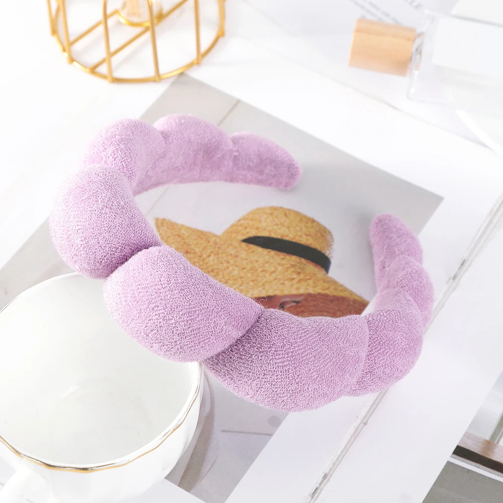Fashion Padded Headbands for Women Wide Bezel Hairbands Thick Velvet Hair Hoop Girls Sponge Non-slip Hairband Hair Accessories BAZAARHUBO