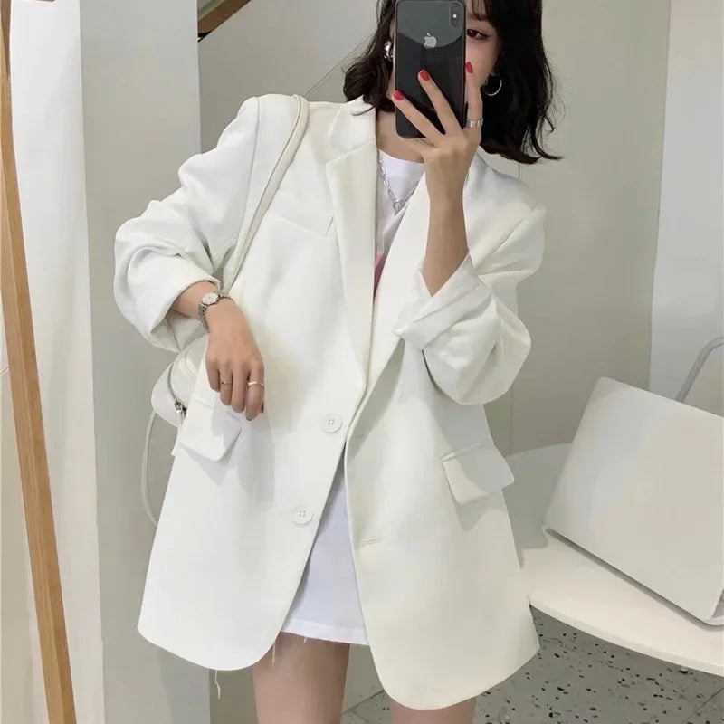 Blazer Woman Spring Summer New Solid Color Suit Jacket Women Korean Fashion Casual Comfortable Suit Woman Clothing Outerwears