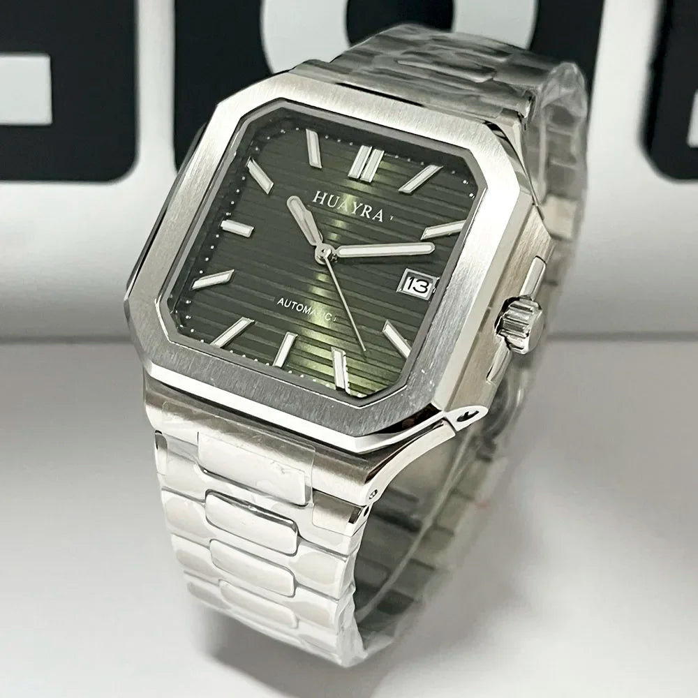 New 2025 38mm Classic Men's Mechanical Fashion Watch Luminous Sapphire Crystal NH35 Movement Waterproof