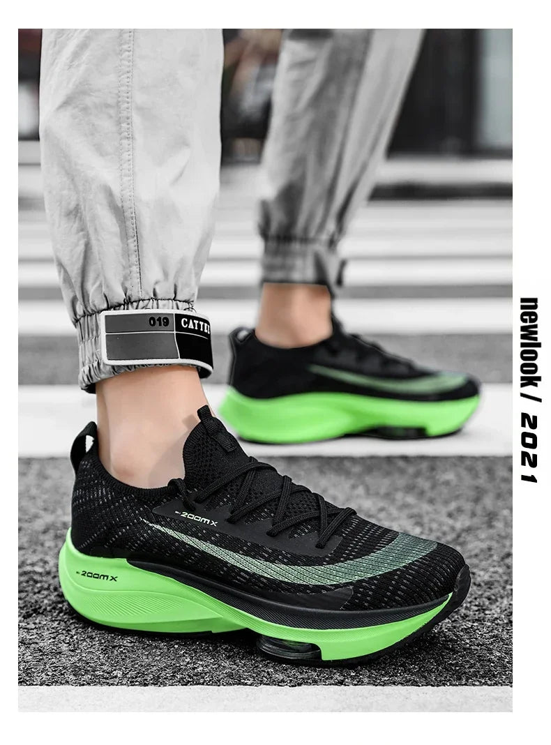 Men Running Shoes Air Cushion Breathable Training Lightweight Shoes Sneakers Marathon Women Comfortable Athletic Sports Shoes