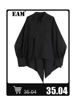 [EAM] High Elastic Waist Black Pleated Long Wide Leg Trousers New Loose Fit Pants Women Fashion Tide Spring Summer 2026 1U320