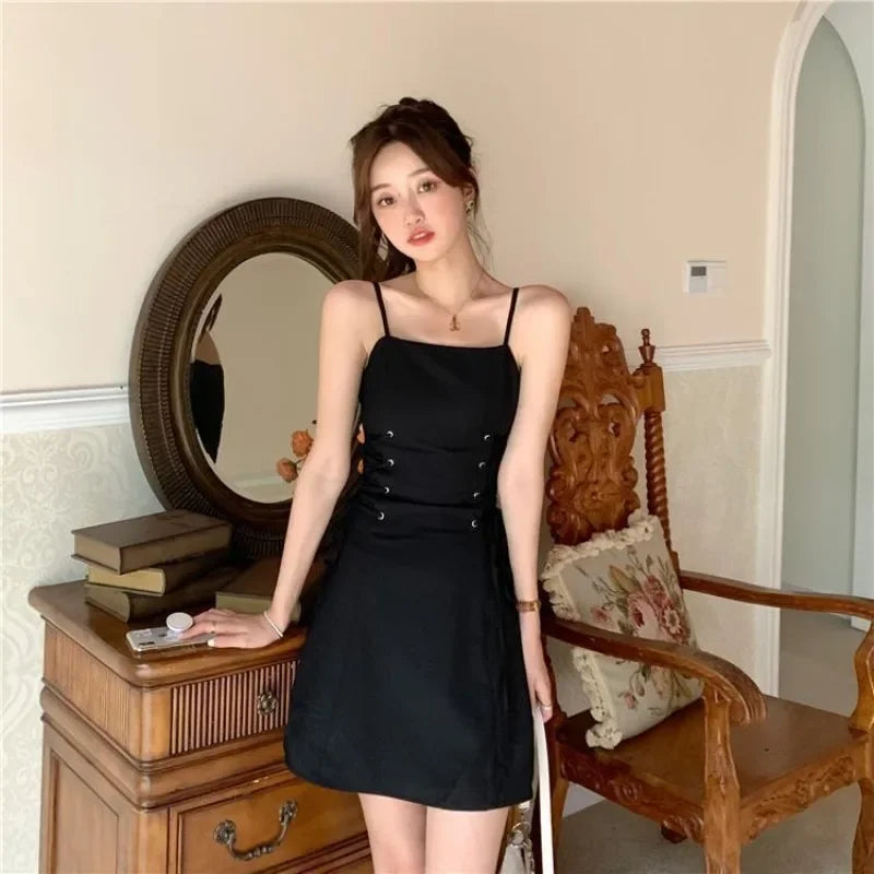 Dress 2 Pieces Sets for Women Lightly Cooked Kawaii Suits Short Sleeve Korea Top and Bottom Summer Clothes 2025 Y2k Woman Outfit