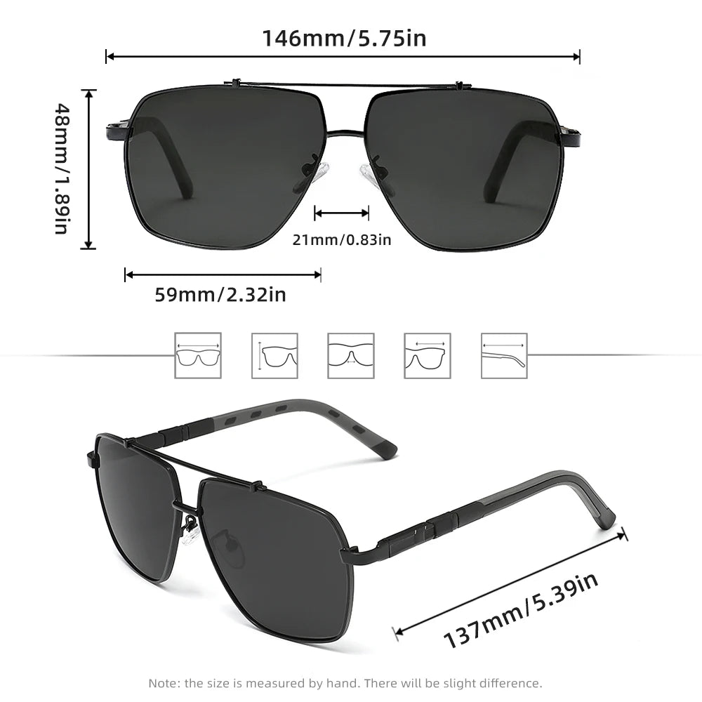 KINGSEVEN Classic Men Sunglasses Pilot Polarized UV400 Aluminum Frame Women Driving Glasses BAZAARHUBO