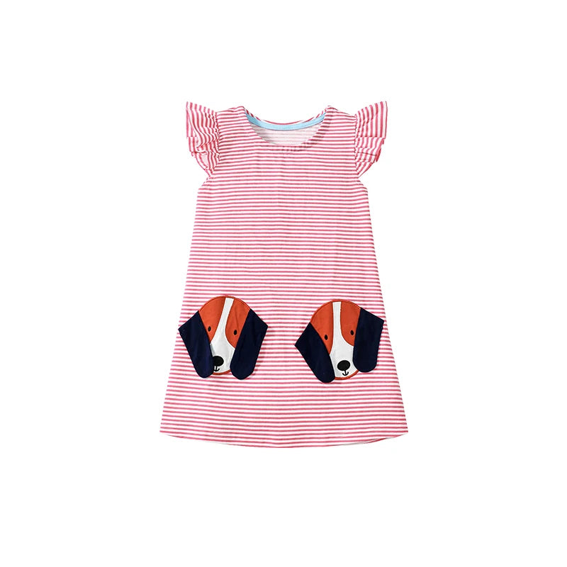 Little maven Baby Girls Casual Clothes Little  Girls 2026 New Summer Dress Kids Elegant Party Dress Children's Clothing