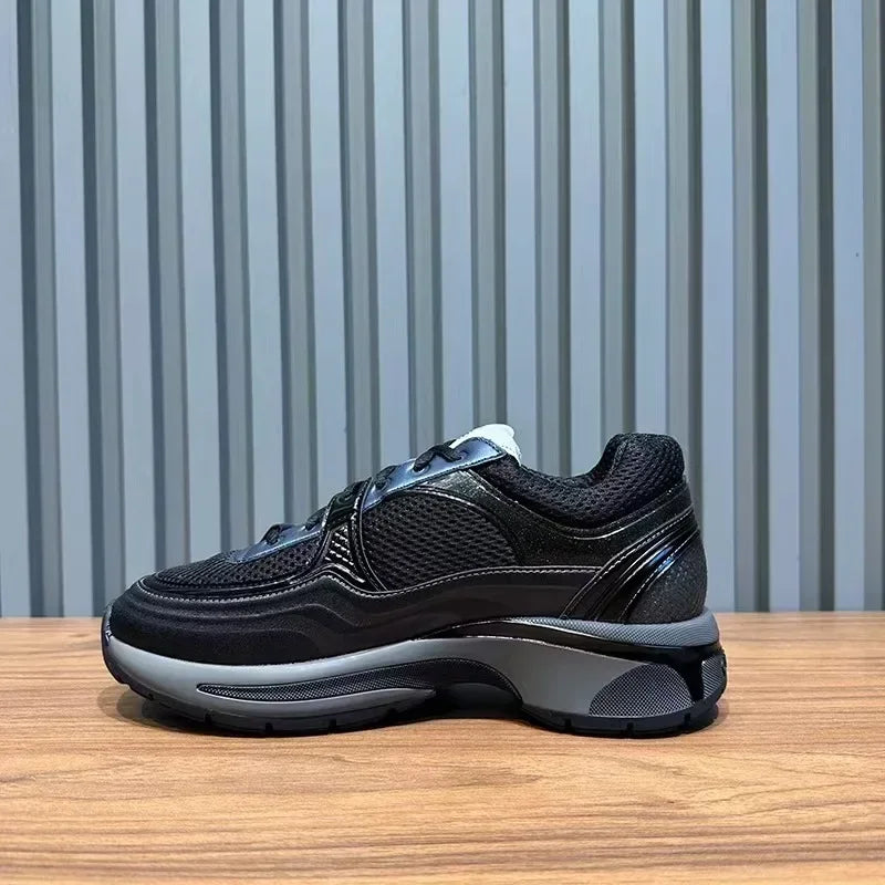 High quality unisex flat sports shoes, women's casual shoes, lace up styles, running shoes, luxurious patchwork casual shoes