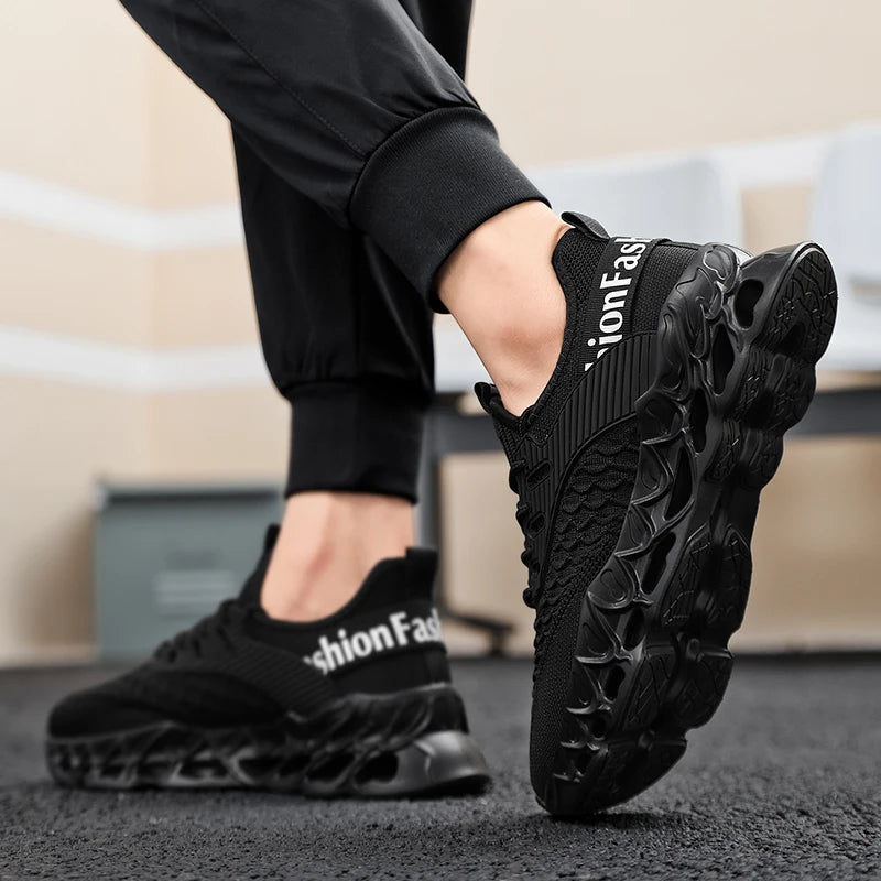YRZL Sports Men Sneakers 2025 Breathable Mesh Running Shoes Lightweight Comfortable Walking Shoes Male Casual Outdoor Footwear