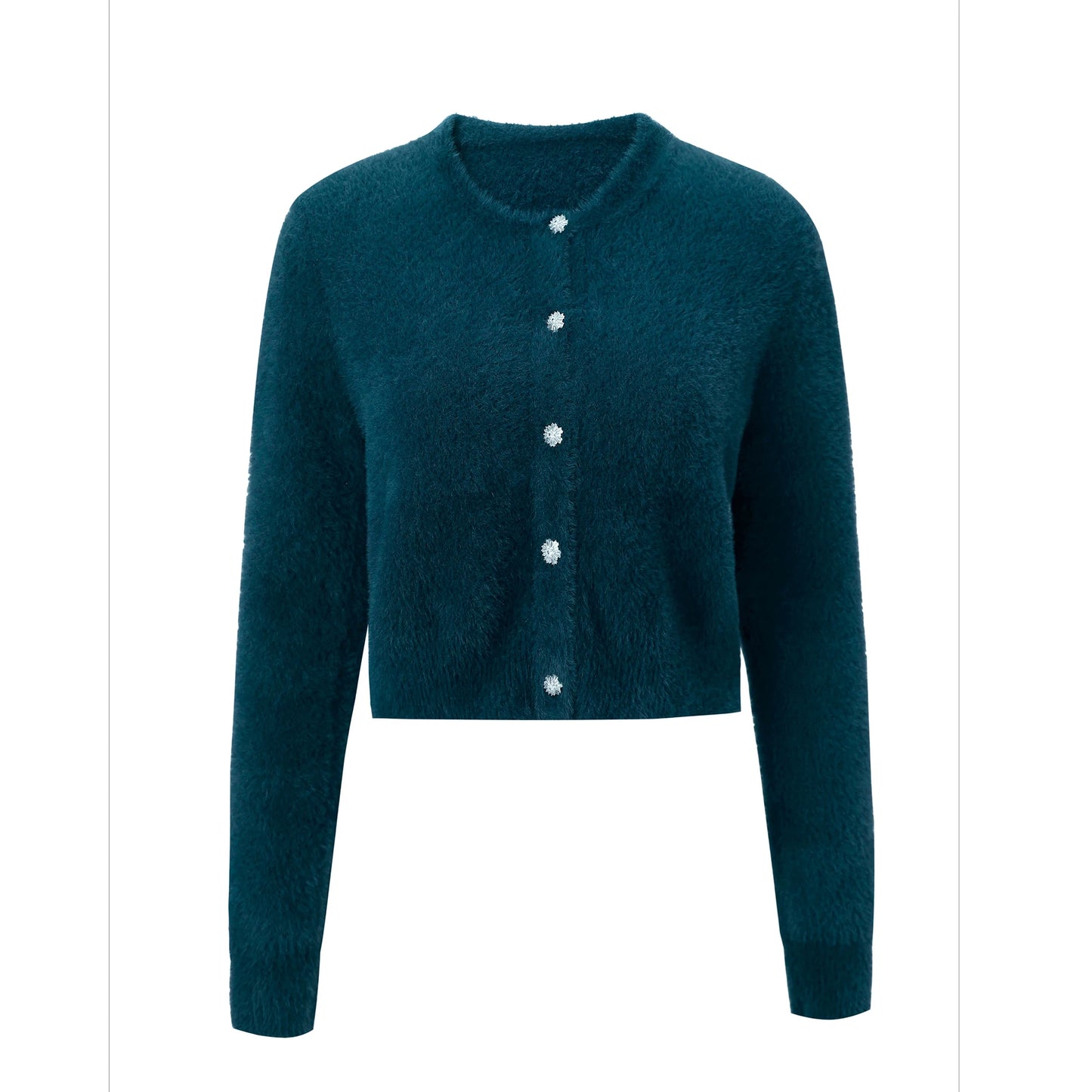 AP Women 2026 Autumn and Winter Mohair Cardigan Lady Customized Tops All-match Cardigan Knitting