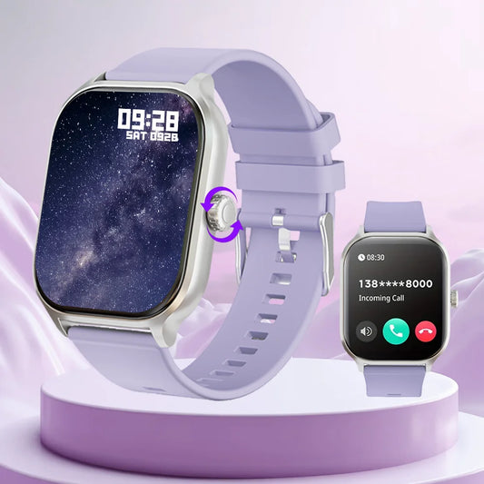 LAXASFIT 2025 New Smart Watch 2.01” Inch HD Screen Bluetooth Talk Pedometer IP68 Waterproof 123 Sport Modes Man Woman Watch Gift