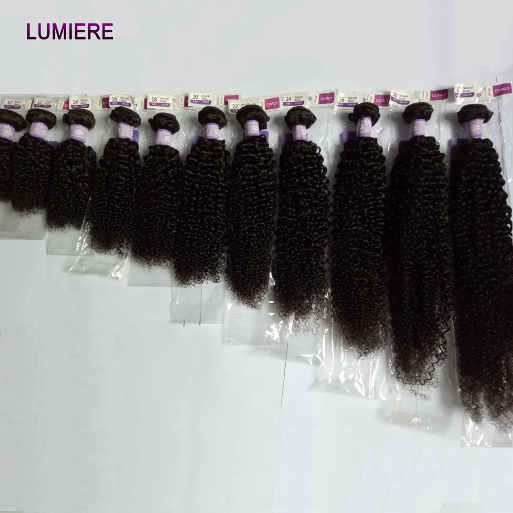 Wholesale 30 34”Deep Afro Kinky Curly human hair bundles Bulk Peruvian Bundles Hair Weaving 100% Raw Virgin Human Hair Extension