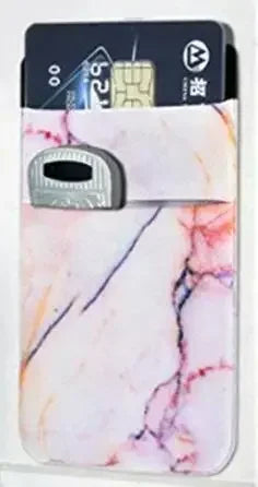 Women Men Fashion Elastic Cloth Cell Phone Card Holder Mobile Phone Wallet Case Credit ID Card Holder Adhesive Sticker Pocket