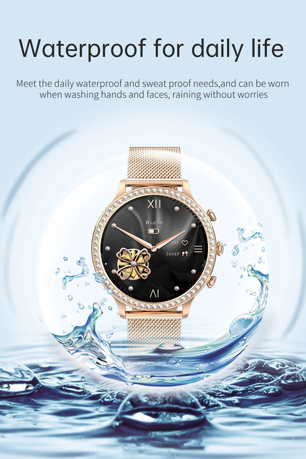 SmartWatch Women Bluetooth Call Smart Watches HD Large Screen Watches Multi-sport Mode Heart Rate Monitoring Strong Battery Life
