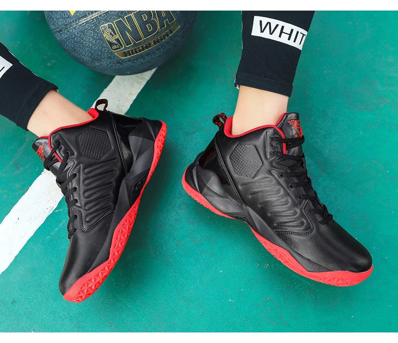 Men's Basketball Shoes Breathable Cushioning Non-Slip Wearable Runing Shoes Gym Training Athletic Basketball Sneakers for Women