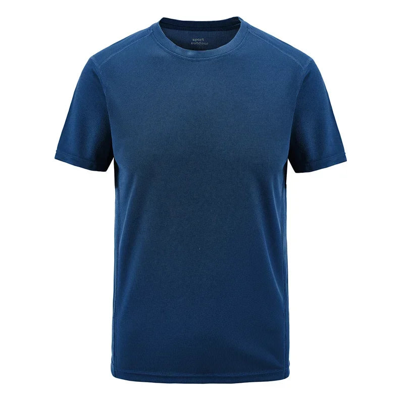 Plus Size 7XL 8XL Summer t-shirts Men Outdoor Quick Dry Sportwear Tshirts Fitness For Gym Joggers Running T-shirts Men Clothing