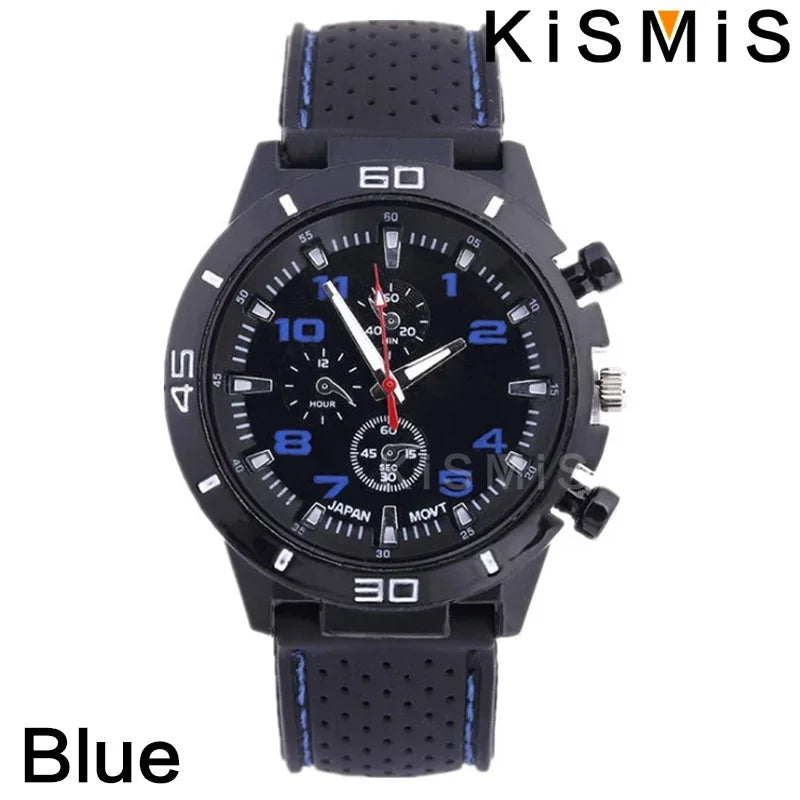 Fashion Men Quartz Watch Business Style Leather Strap Wristwatch 4 Colors Available Stylish Timepiece