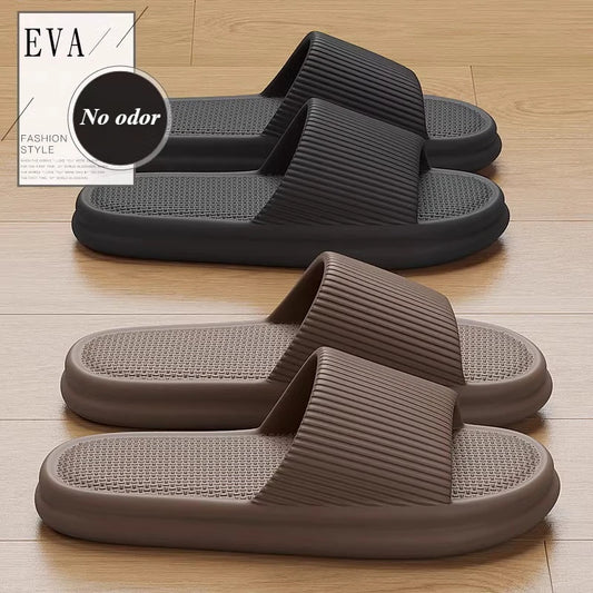 Brand Couple Home Simple Slippers EVA Soft Sole Light Slippers Bathroom Non-slip Slides Men's Outdoor Sandals Zapatillas De Casa