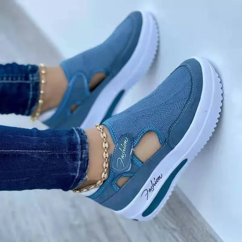 Shoes Womens Sneakers Female Casual Shoes 2025 Summer New Breathable Mesh Ladies Sport Shoes Vulcanized Women Platform Sandals