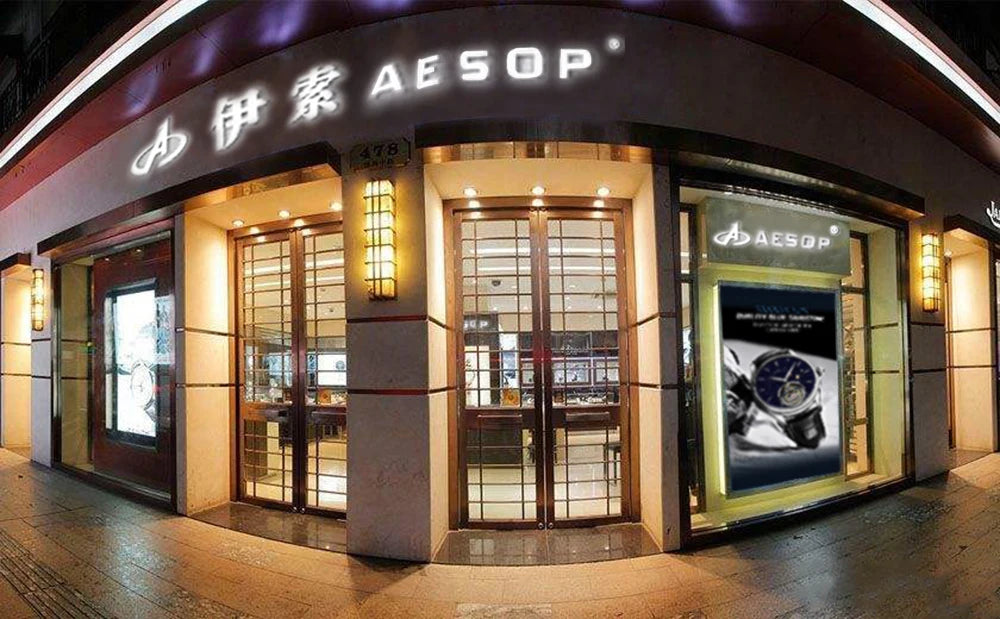 AESOP Flying Tourbillon Skeleton Mechanical Luxury Watches Waterproof Wristwatches Watch Brand For Men Movement Sapphire 2023