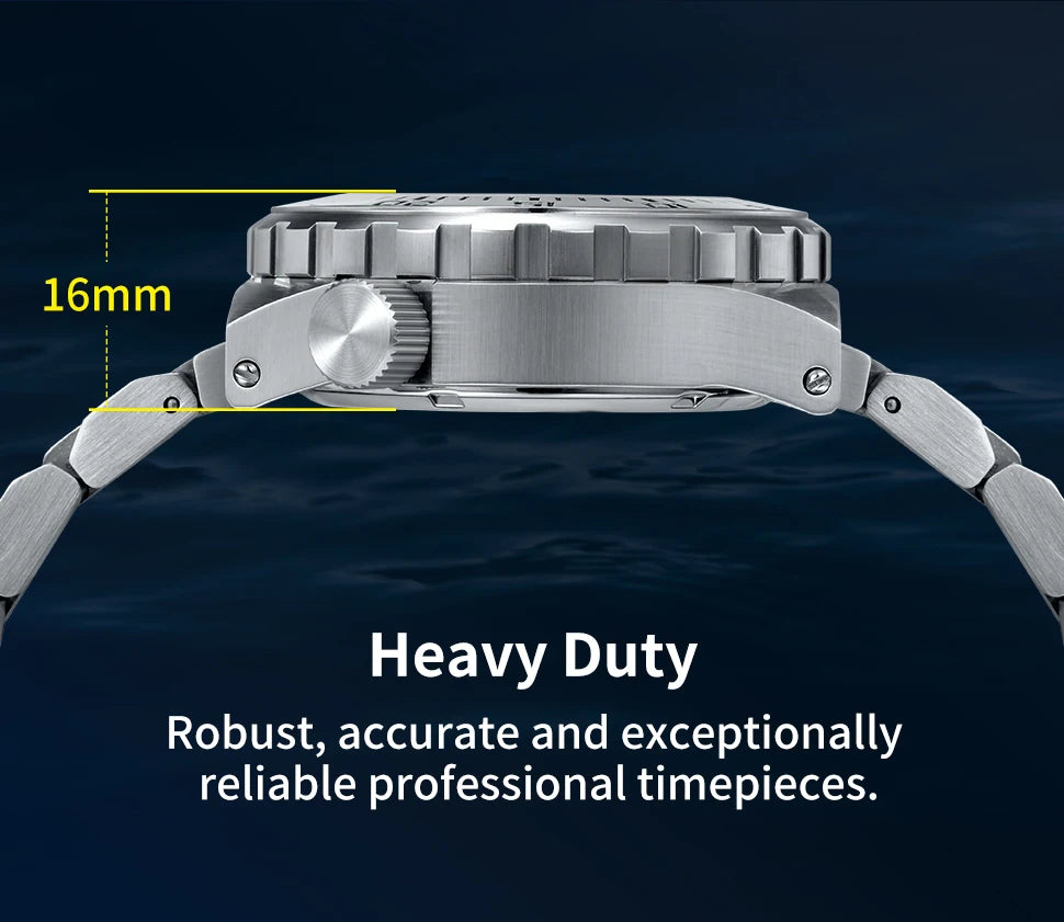 BERNY Automatic 30ATM Diver Men Watch Mechanical Wristwatches Waterproof Male Top Super Luminous Sapphire Sport Diving Watches